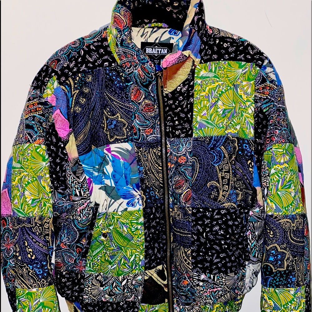 Vintage, medium, Braetan patchwork coat.